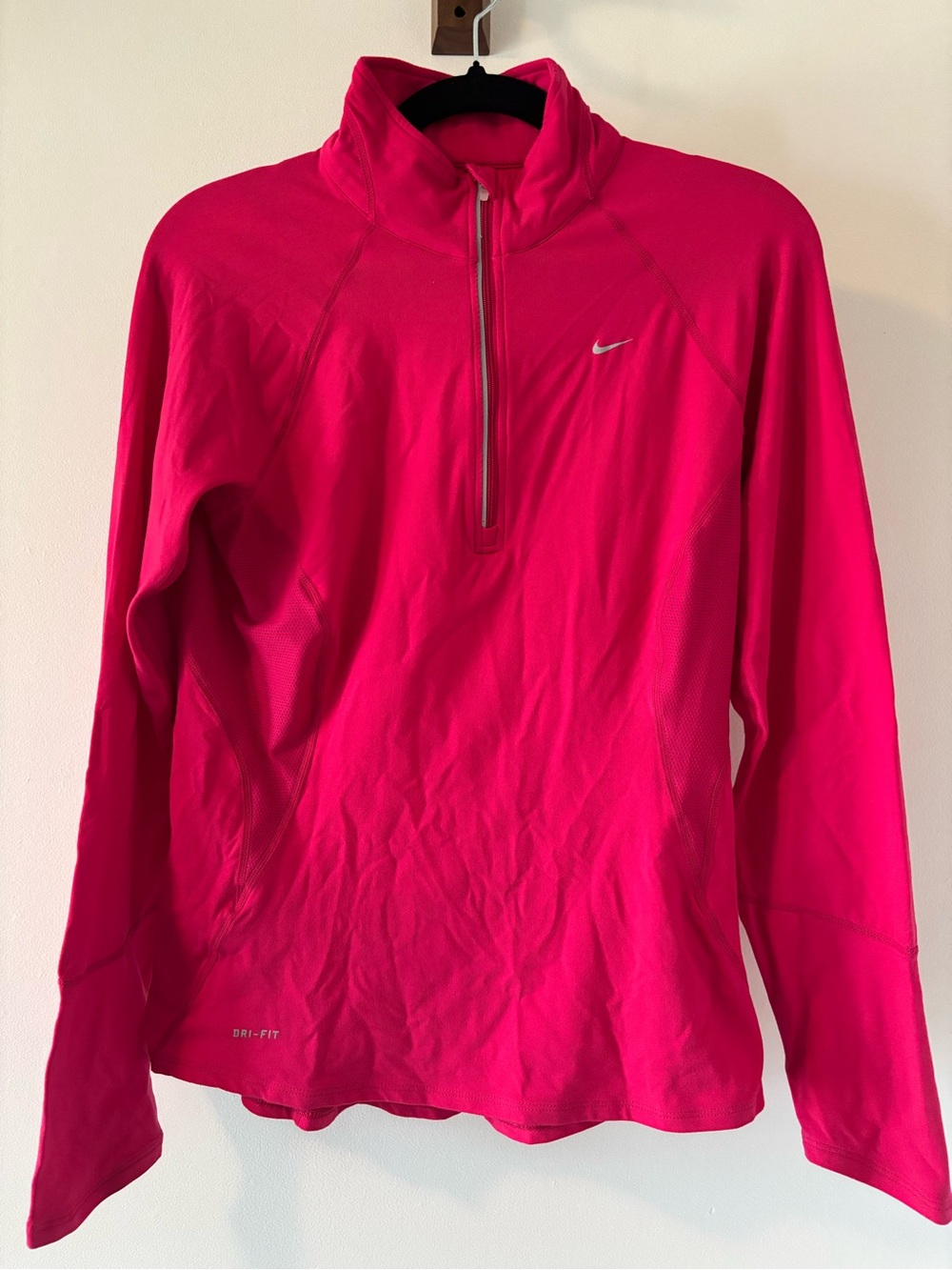 Nike Hot Pink Dri-FIT Half-Zip Top
